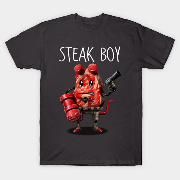 Steak Boy T-Shirt by Vincent Trinidad Art